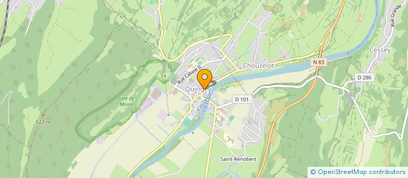 localisation de l'entreprise MONSIEUR TOMMY JOURDAN  QUINGEY