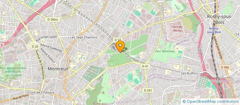 localisation de l'entreprise MONSIEUR TOMMY LAPORTE à MONTREUIL