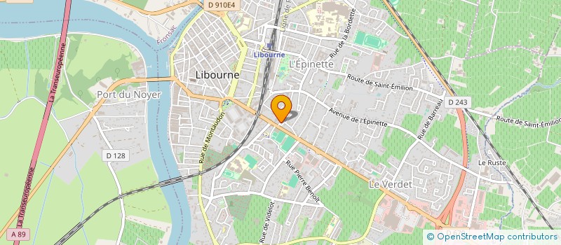 localisation de l'entreprise MONSIEUR TOMMY PENNETIER à LIBOURNE