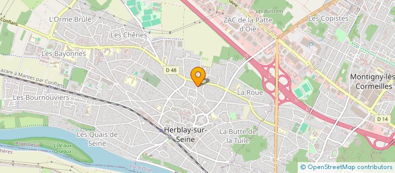 localisation de l'entreprise MONSIEUR TOMMY POUILLARD  HERBLAY-SUR-SEINE