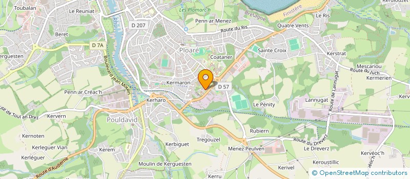 localisation de l'entreprise MONSIEUR TOMMY PRONOST  DOUARNENEZ