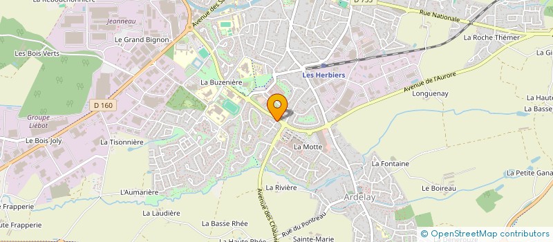 localisation de l'entreprise MONSIEUR TOMMY RAPIN à LES HERBIERS