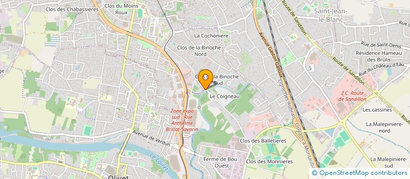 localisation de l'entreprise MONSIEUR TOMMY ROGUET  ORLEANS