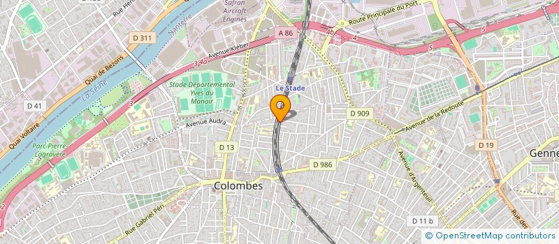 localisation de l'entreprise MONSIEUR TOMY BLONDEAU à COLOMBES
