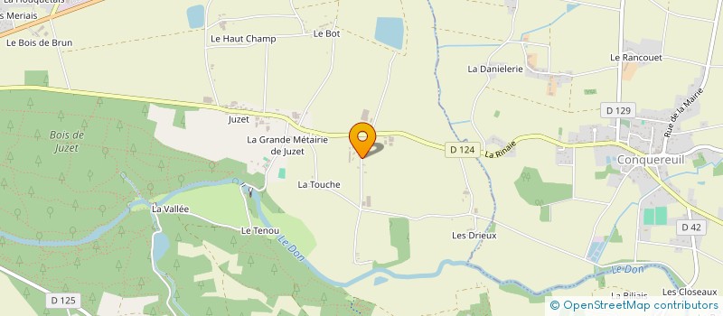 localisation de l'entreprise MONSIEUR TOMY DELAIGUE  GUEMENE-PENFAO