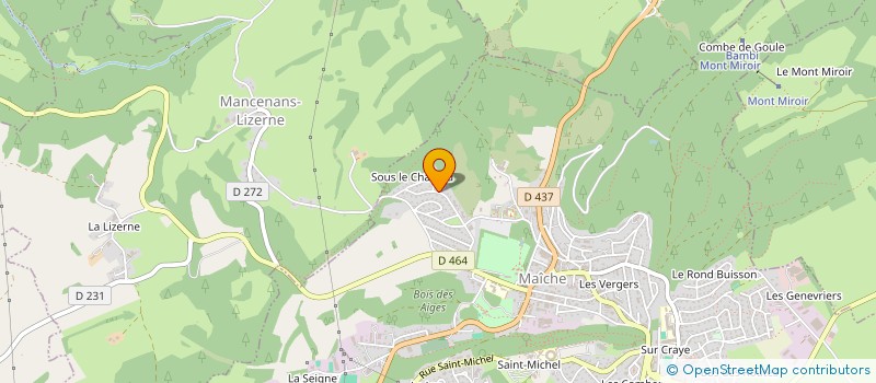 localisation de l'entreprise MONSIEUR TOMY JEANNEROT  MAICHE