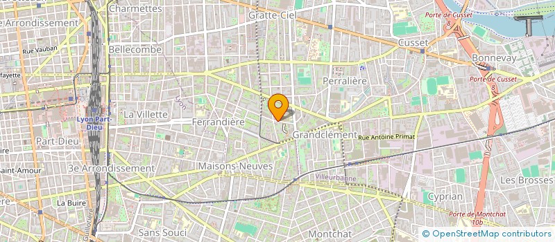 localisation de l'entreprise MONSIEUR TOMY PESCE  VILLEURBANNE