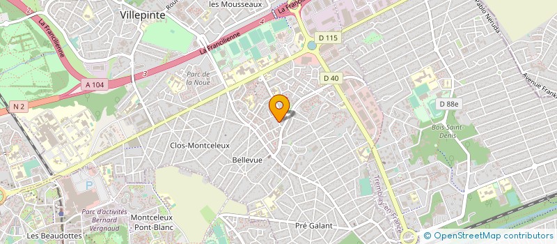 localisation de l'entreprise MONSIEUR TONG VO TANH à VILLEPINTE