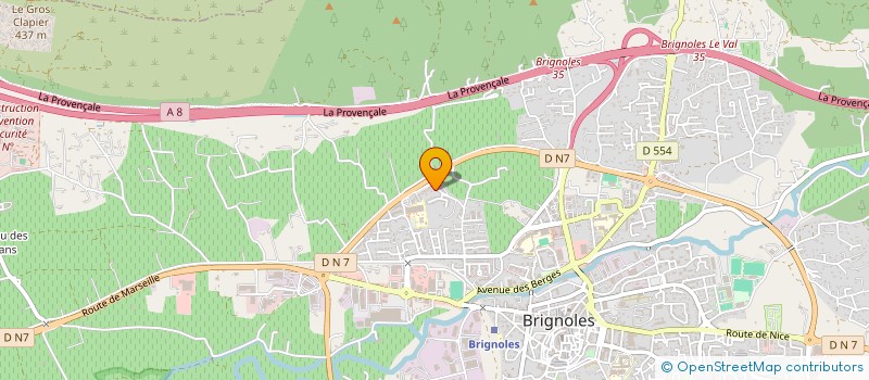 localisation de l'entreprise MONSIEUR TONI CICCOLELLA  BRIGNOLES