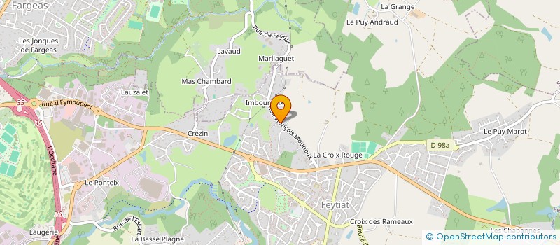 localisation de l'entreprise MONSIEUR TONI FERNANDES AIRES à FEYTIAT