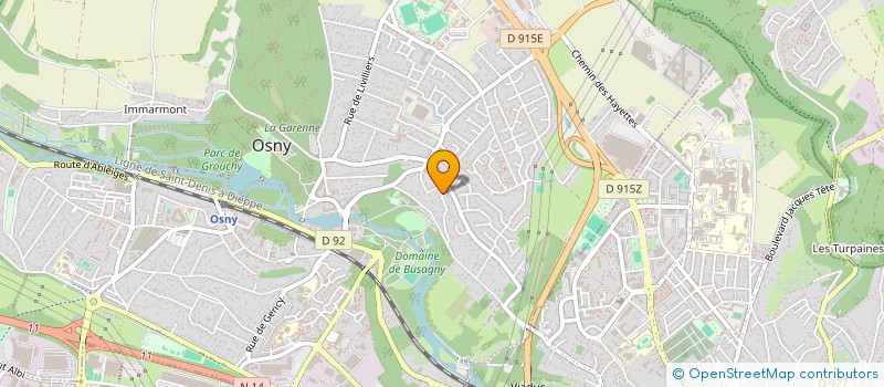 localisation de l'entreprise MONSIEUR TONI GERMAIN  OSNY