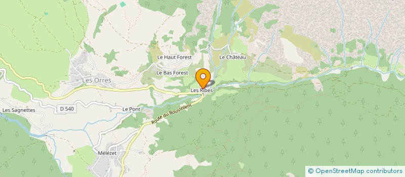 localisation de l'entreprise MONSIEUR TONI MANCINI  LES ORRES