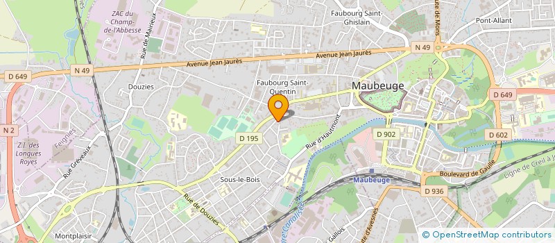 localisation de l'entreprise MONSIEUR TONI WIHBE  MAUBEUGE