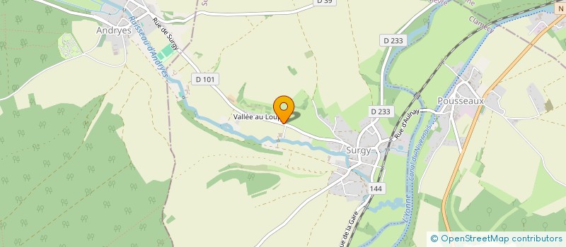 localisation de l'entreprise MONSIEUR TONNY LEMOINE  SURGY