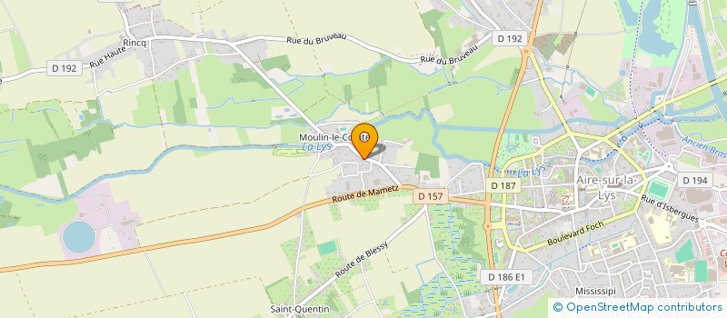 localisation de l'entreprise MONSIEUR TONNY LENOIR à AIRE-SUR-LA-LYS
