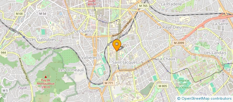 localisation de l'entreprise MONSIEUR TONNY OMAYEKE KAFUA  CLERMONT-FERRAND