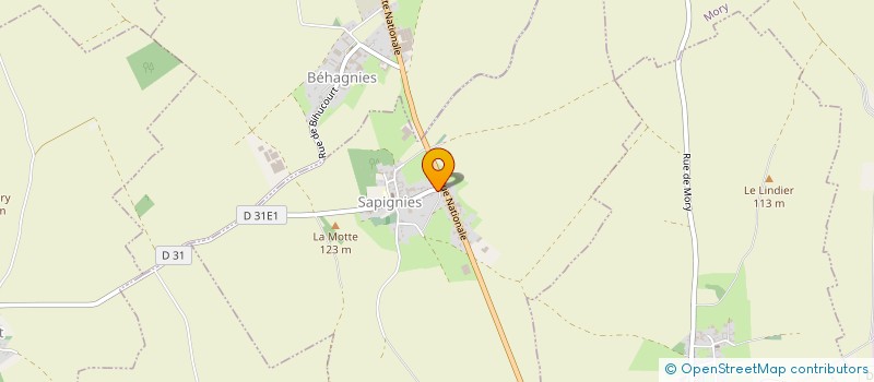 localisation de l'entreprise MONSIEUR TONY ACCART  SAPIGNIES