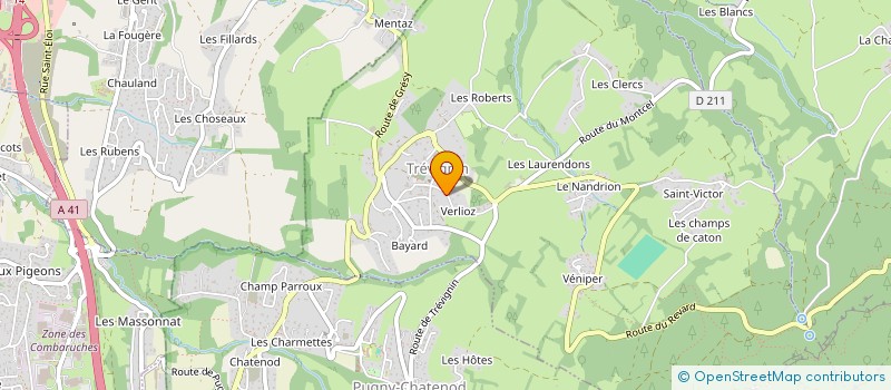 localisation de l'entreprise MONSIEUR TONY ALBRECHT à TREVIGNIN