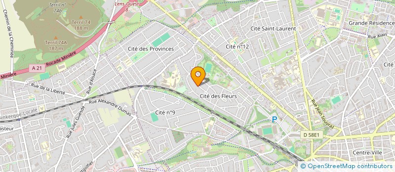 localisation de l'entreprise MONSIEUR TONY ALEXANDRE  LENS