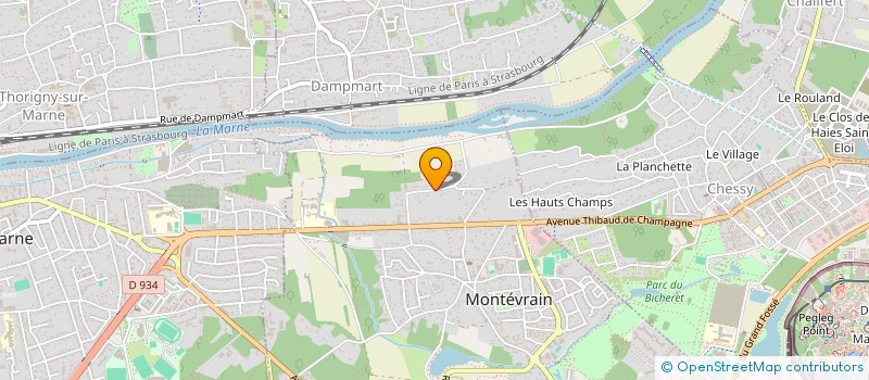 localisation de l'entreprise MONSIEUR TONY ALLOUCHE  MONTEVRAIN