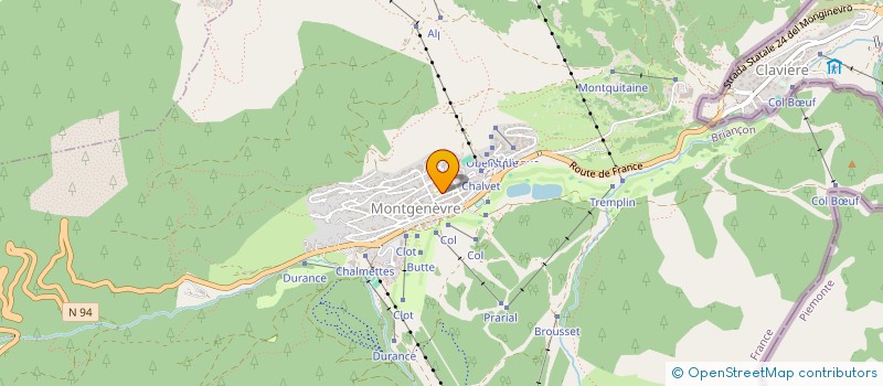 localisation de l'entreprise MONSIEUR TONY ALLOUCHERY à MONTGENEVRE