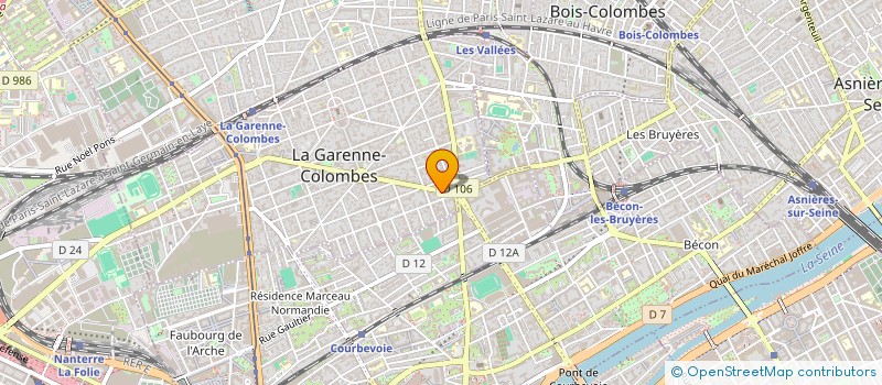 localisation de l'entreprise MONSIEUR TONY ANDRIANA  LA GARENNE-COLOMBES