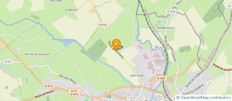 localisation de l'entreprise MONSIEUR TONY ANGREVILLE  GOURNAY-EN-BRAY