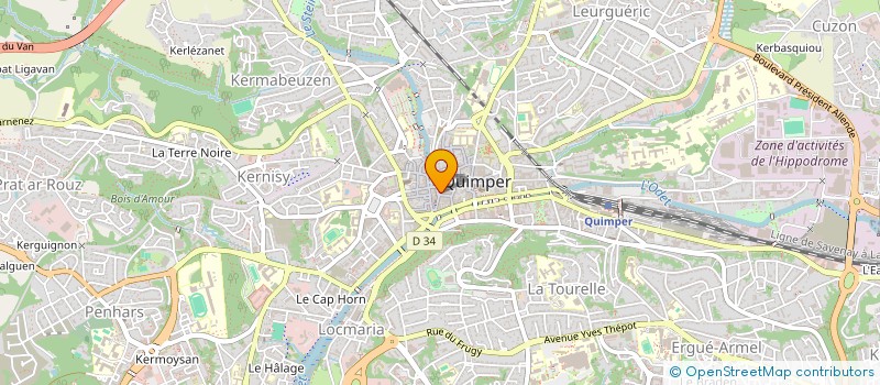 localisation de l'entreprise MONSIEUR TONY ANTON à QUIMPER