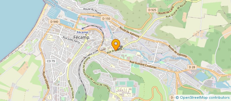 localisation de l'entreprise MONSIEUR TONY AUBER  FECAMP