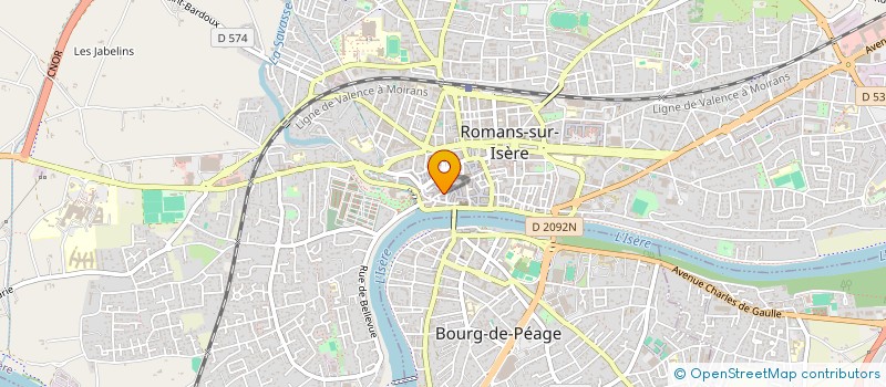 localisation de l'entreprise MONSIEUR TONY AUBER  ROMANS-SUR-ISERE