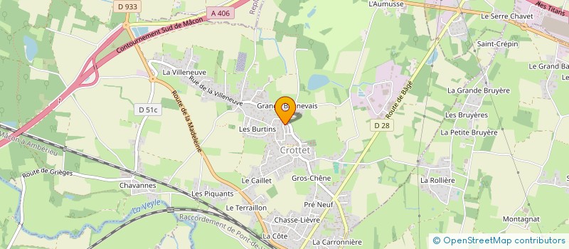localisation de l'entreprise MONSIEUR TONY AUBERT à CROTTET