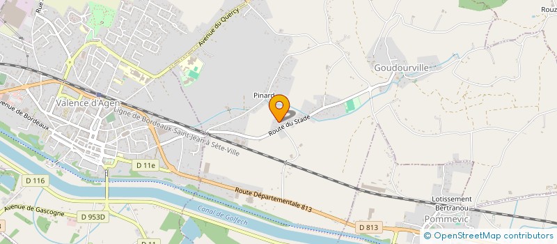 localisation de l'entreprise MONSIEUR TONY AZAIS  GOUDOURVILLE