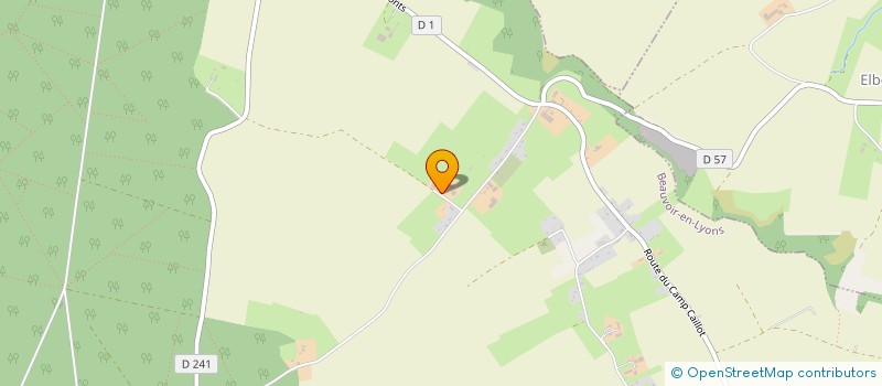 localisation de l'entreprise MONSIEUR TONY BACHELET  BEAUVOIR-EN-LYONS