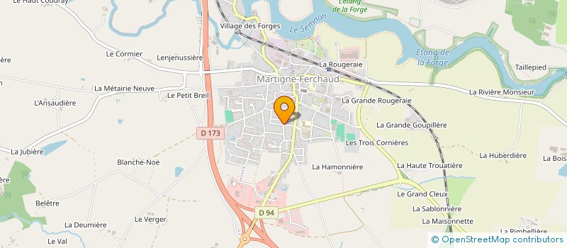 localisation de l'entreprise MONSIEUR TONY BALLART  MARTIGNE-FERCHAUD