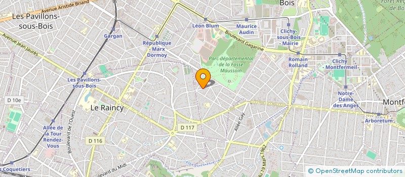 localisation de l'entreprise MONSIEUR TONY BARISIC à CLICHY-SOUS-BOIS