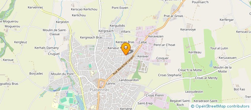 localisation de l'entreprise MONSIEUR TONY BARRY  PLABENNEC