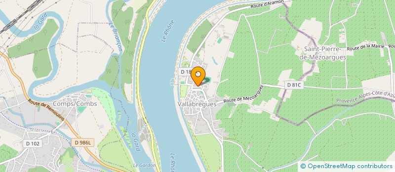 localisation de l'entreprise MONSIEUR TONY BAUDINO  VALLABREGUES