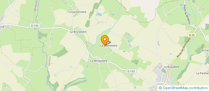 localisation de l'entreprise MONSIEUR TONY BAUDU  FENIOUX