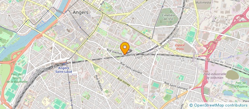 localisation de l'entreprise MONSIEUR TONY BAZIN à ANGERS