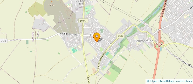 localisation de l'entreprise MONSIEUR TONY BENINI  HULLUCH