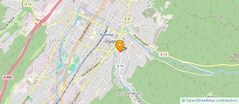 localisation de l'entreprise MONSIEUR TONY BEREIZIAT à OYONNAX