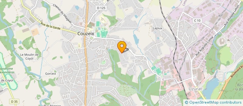 localisation de l'entreprise MONSIEUR TONY BERMUDEZ à COUZEIX