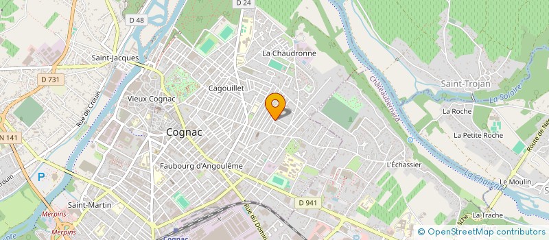 localisation de l'entreprise MONSIEUR TONY BERRONNAUD à COGNAC