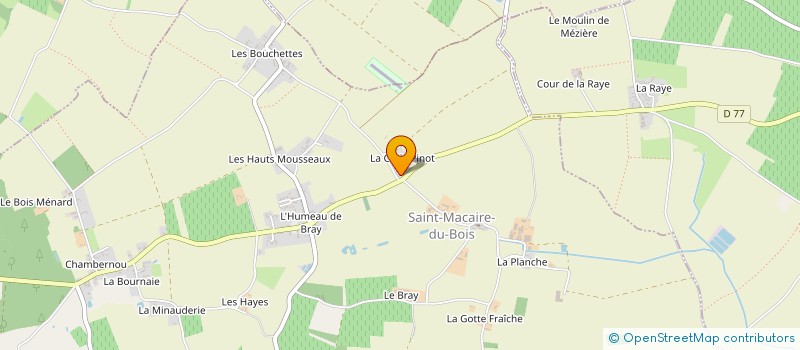 localisation de l'entreprise MONSIEUR TONY BEUTIER  SAINT-MACAIRE-DU-BOIS