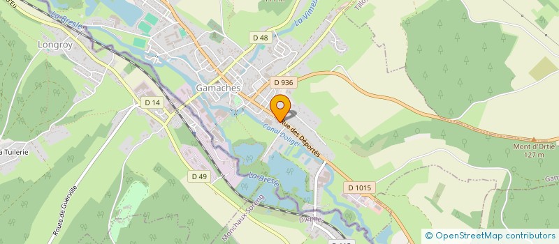 localisation de l'entreprise MONSIEUR TONY BEYE  GAMACHES