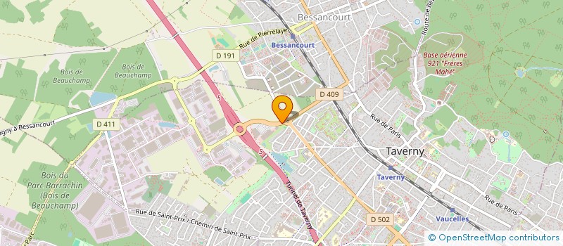 localisation de l'entreprise MONSIEUR TONY BODELLE à TAVERNY