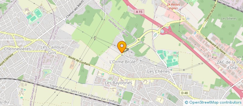 localisation de l'entreprise MONSIEUR TONY BOGLIONI  HERBLAY-SUR-SEINE