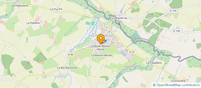 localisation de l'entreprise MONSIEUR TONY BOISSELEAU  SEVREMONT