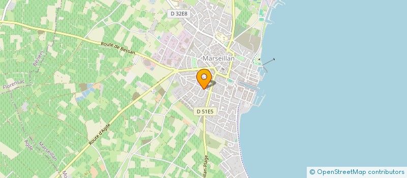 localisation de l'entreprise MONSIEUR TONY BONHOMME à MARSEILLAN