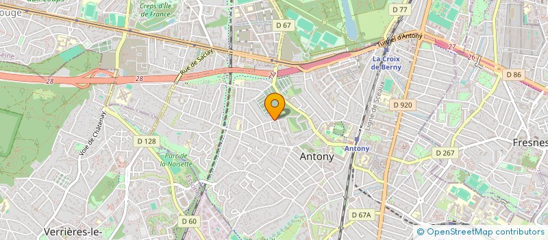 localisation de l'entreprise MONSIEUR TONY BORGES à ANTONY